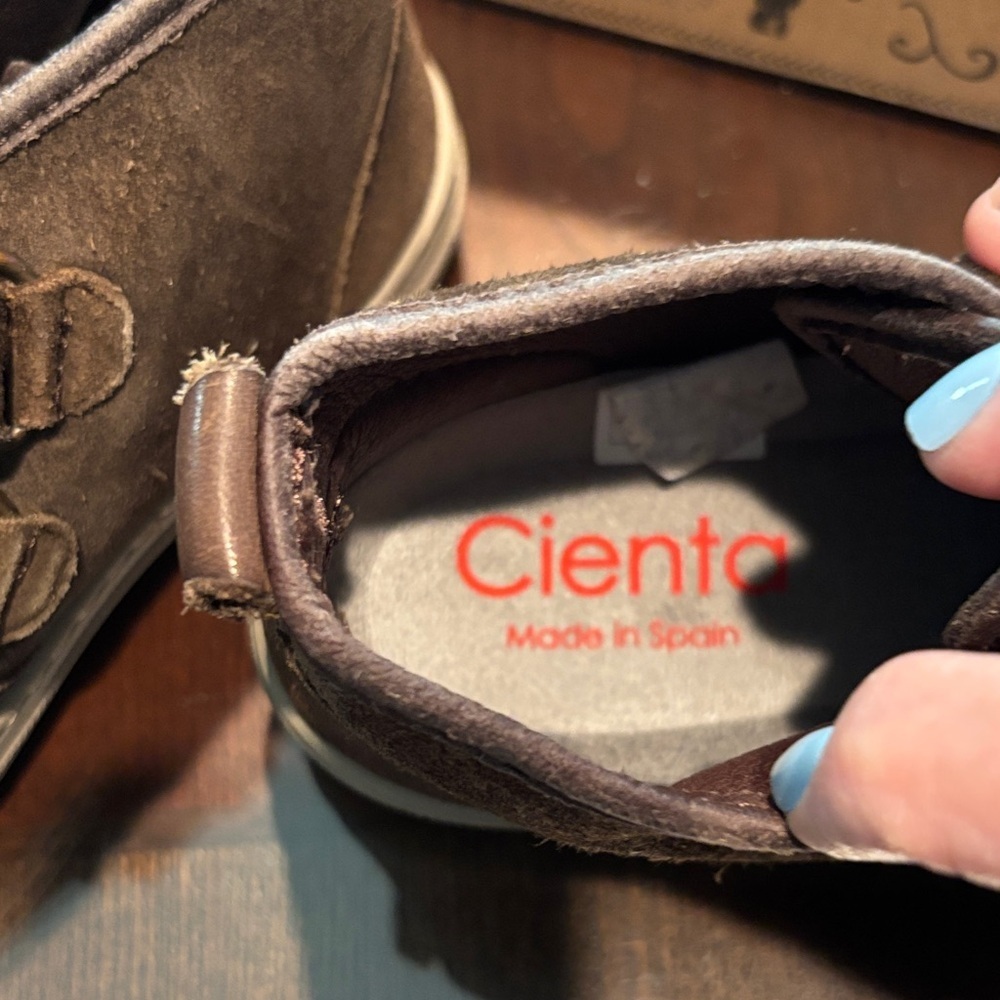 Cienta Brown Suede Kids Boot Sneakers - Picture 7 of 11